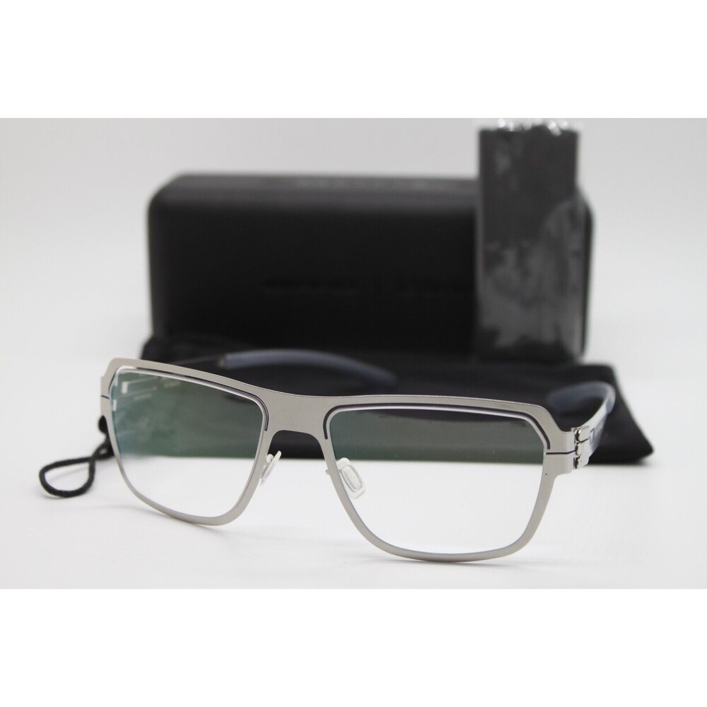 NEW IC! BERLIN AMG 04 PEARL BLUE AUTHENTIC EYEGLASSES W/CASE 55-18